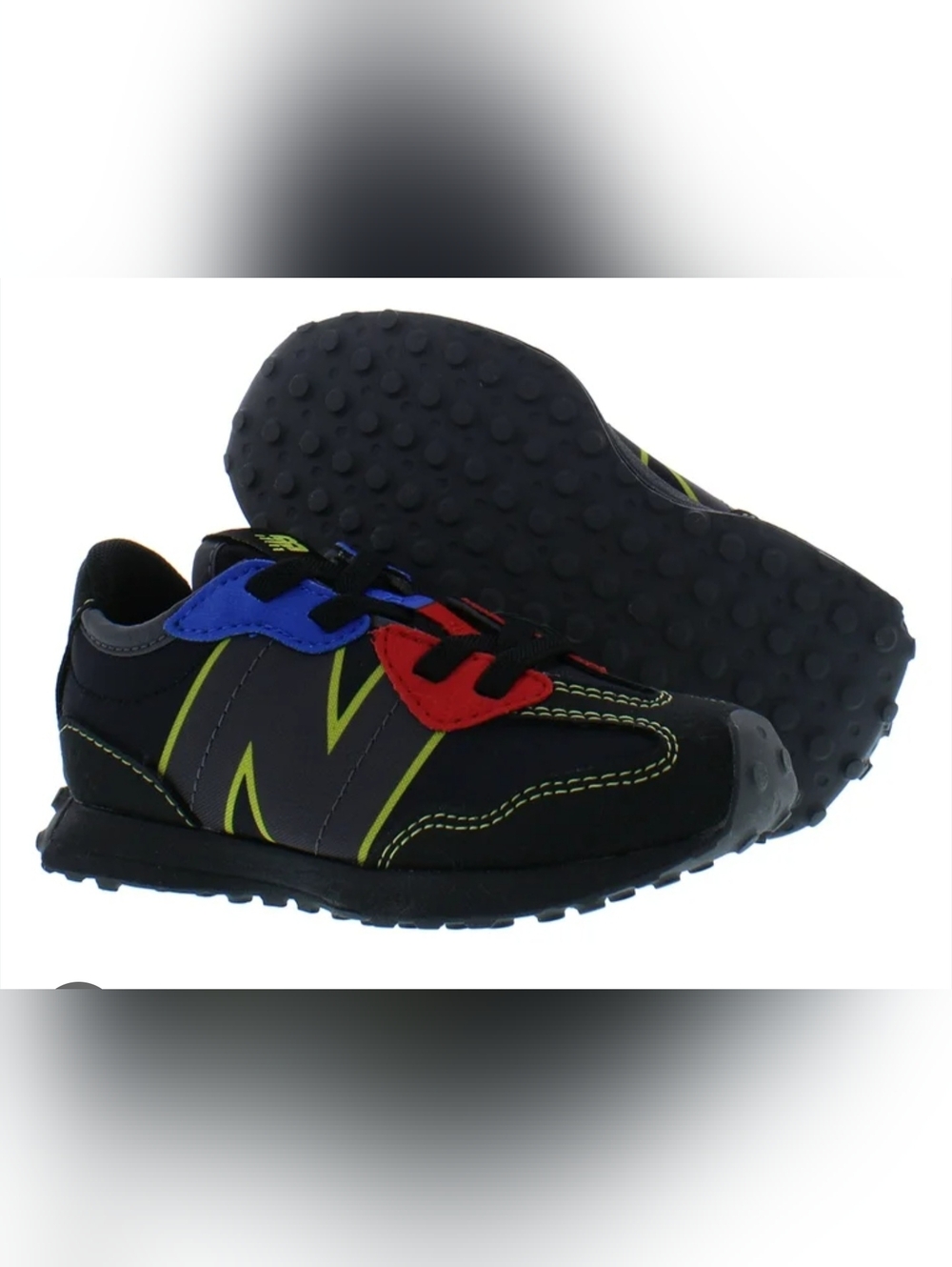 New Balance 327 Infant/Toddler Shoes Size 4, Color: Black/Red/Blue